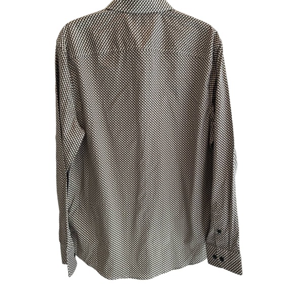 Perry Ellis Men's Multi-Dot Geometric Print Stretch Shirt * M 98% Cotton M1308 - Picture 4 of 10